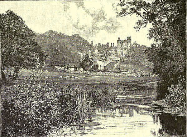 HADDON HALL, FROM THE WYE.