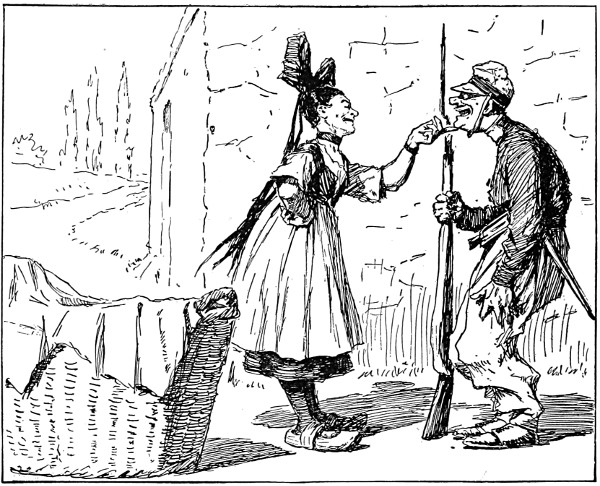 private Jean Fran�ois and a woman