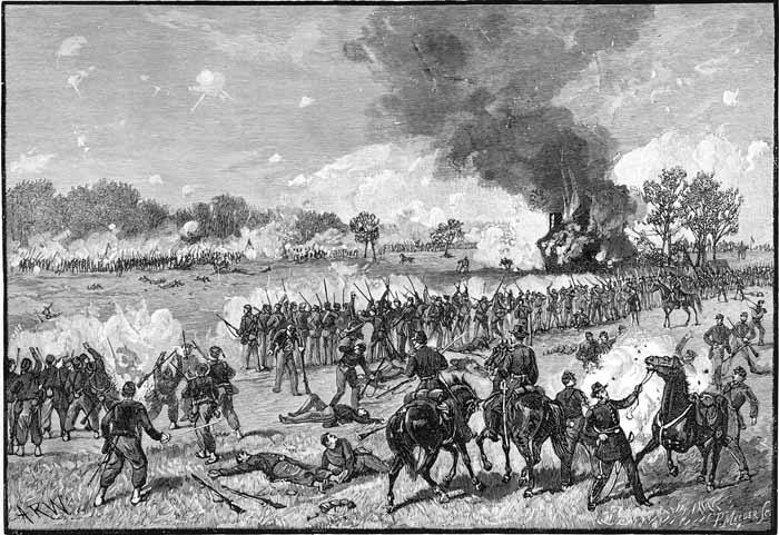 STAND OF THE UNION TROOPS AT THE HENRY HOUSE