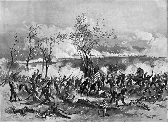 GALLANT CHARGE ON OUTWORKS OF FORT DONELSON