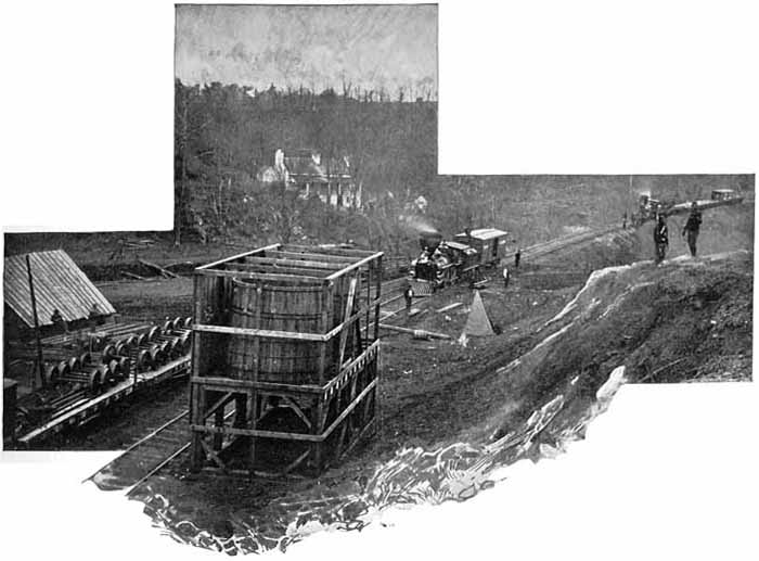 GATHERING UP DBRIS OF POPE'S RETREAT