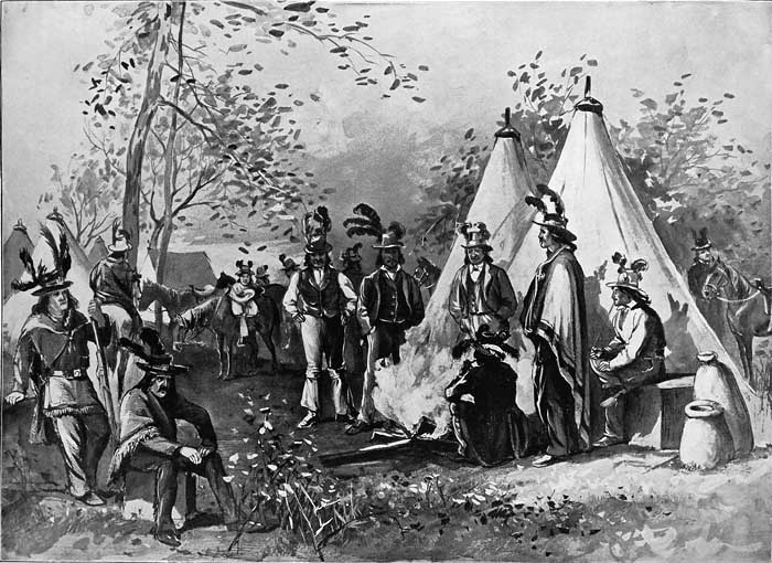 DELAWARE INDIANS ACTING AS SCOUTS