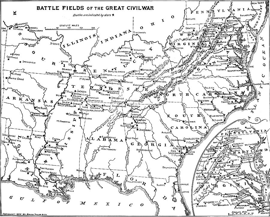 BATTLE FIELDS OF THE GREAT CIVIL WAR
