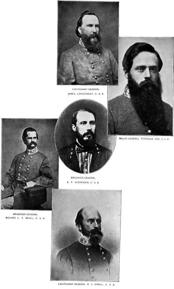 JAMES LONGSTREET, FITZHUGH LEE,
			E. P. ALEXANDER, RICHARD L. T. BEALL, AND R. S. EWELL