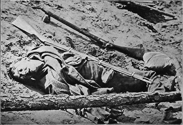 A DEAD CONFEDERATE IN THE TRENCHES