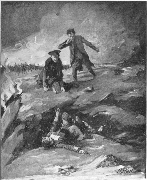 HE SAW AN OFFICER LYING IN A DITCH