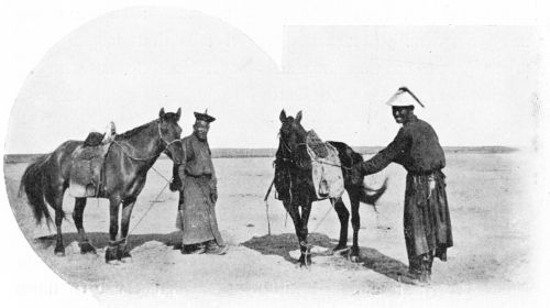 Mongolische Reiter.