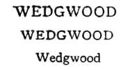 3 variations on WEDGWOOD