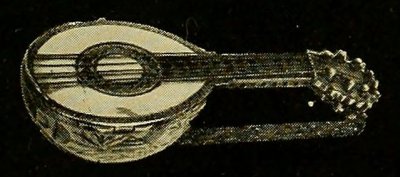 Guitar Shaped Watch, Swiss, about 1800