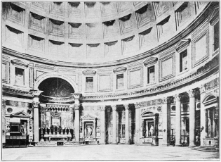 THE PANTHEON, ROME, AS NOW EXISTING.