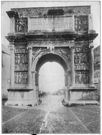 ARCH OF TRAJAN, AT BENEVENTO, SOUTHERN ITALY.