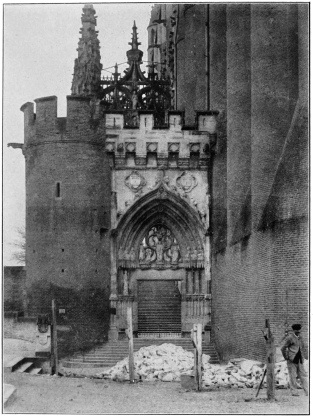 CATHEDRAL AT ALBI (TARN), FRANCE, OUTER GATE LEADING TO
SOUTH PORCH.