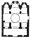 Plan of Church of S. Theodore, Athens. Scale about 25
feet to one inch.