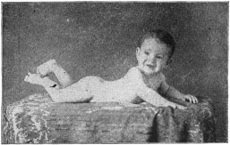 WELL BORN.—Mark Henry Woodward, age seven months; weight
eighteen pounds; clings on to a horizontal bar for a full minute; food,
breast-fed; health, never sick.
