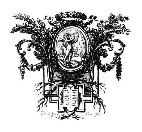 Tail-piece from “Contes et nouvelles en vers” by La Fontaine, 1762