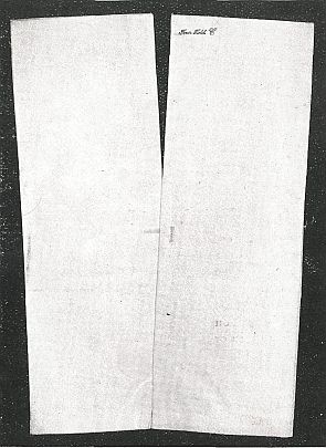 white fabric with v-opening