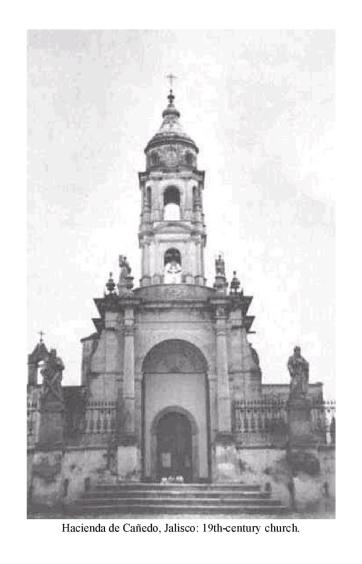 Hacienda de Cañedo, Jalisco: 19th-century church.