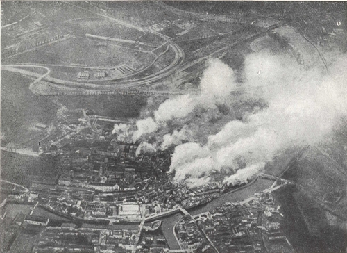 View of Verdun from the air.