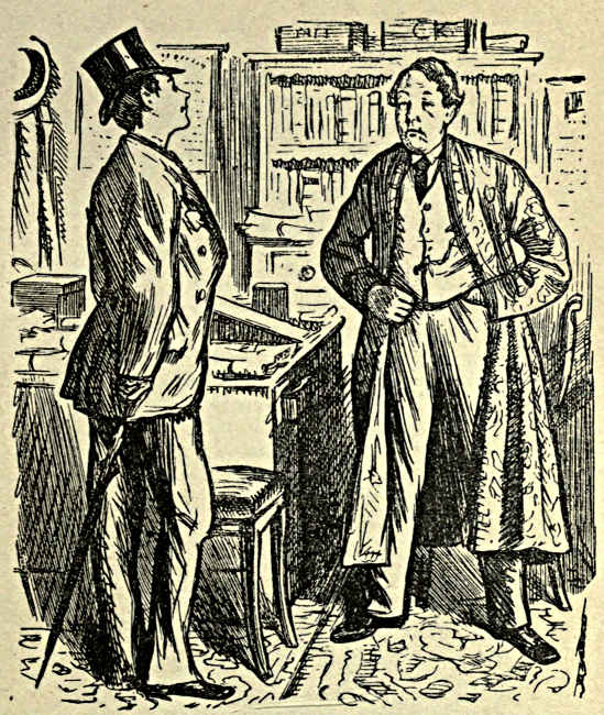 Two clerks talking