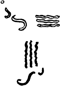 Two examples of Jacob Schmidt's initials adorning the three line mark of the Copenhagen manufactory.