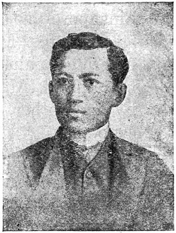 Rizal at 24. The original photograph was taken in Madrid.