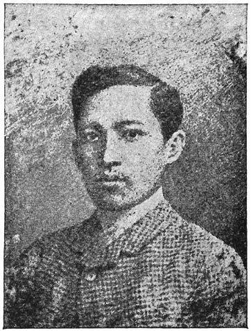 Rizal at 26. From a photo taken in Switzerland.