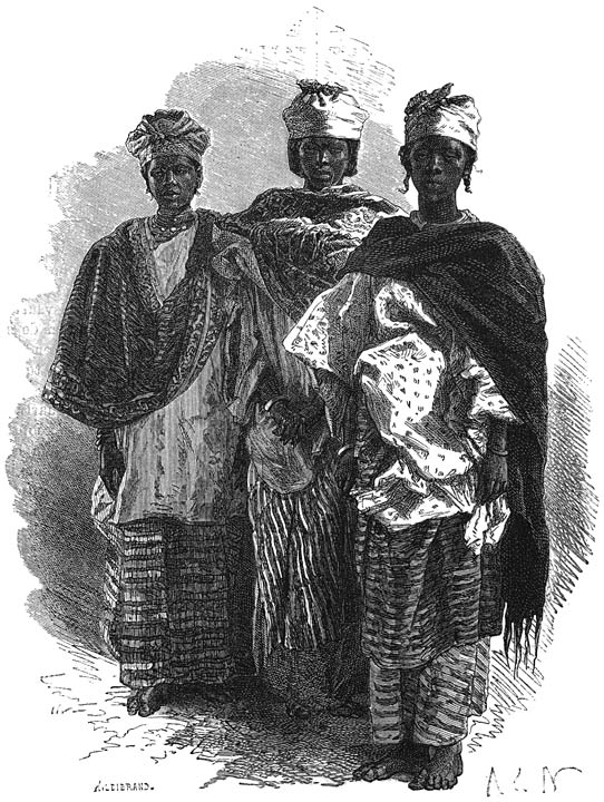 Vrouwen uit Senegambië.