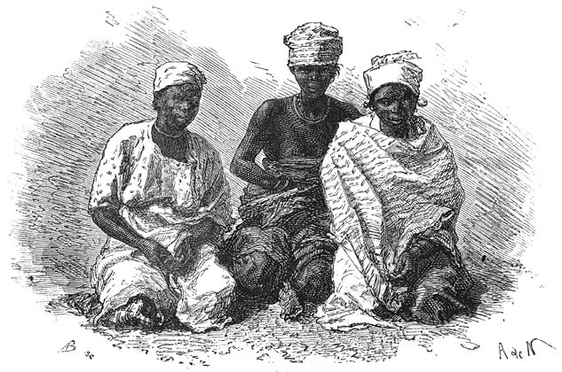 Slavinnen uit Senegambië.