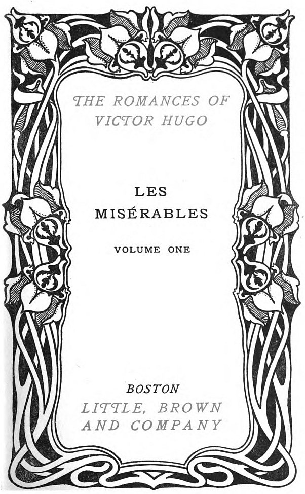 The Project Gutenberg eBook of Les Misérables, volume 1, by Victor Hugo.