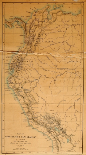 MAP OF PERU, QUITO & NEW GRANADA