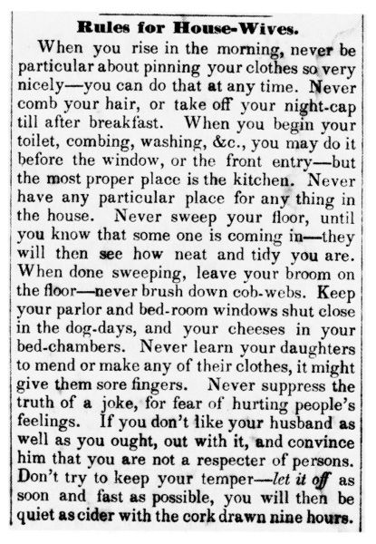 Rules for House-Wives.