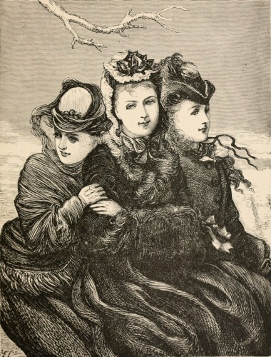 three standing women