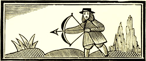 An Arrow drawn in a Bow by a Gentleman Archer