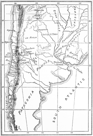 I.&mdash;Map of the Viceroyalty of La Plata and of the Kingdom
of Chile, excluding Upper Peru and Southern Patagonia.