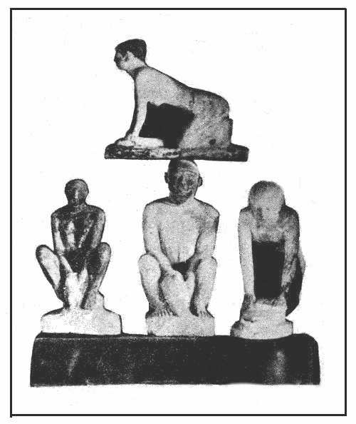 statues of servants, potters and
bread-makers.