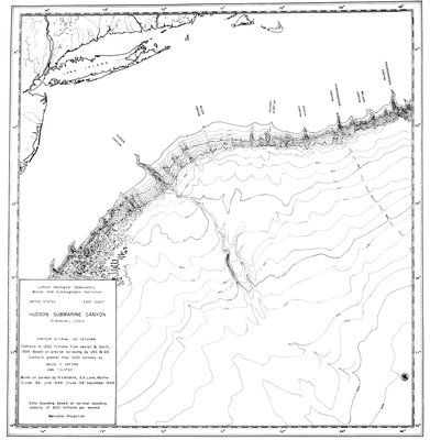 Hubbard Scientific Physiographic Chart Of The Seafloor