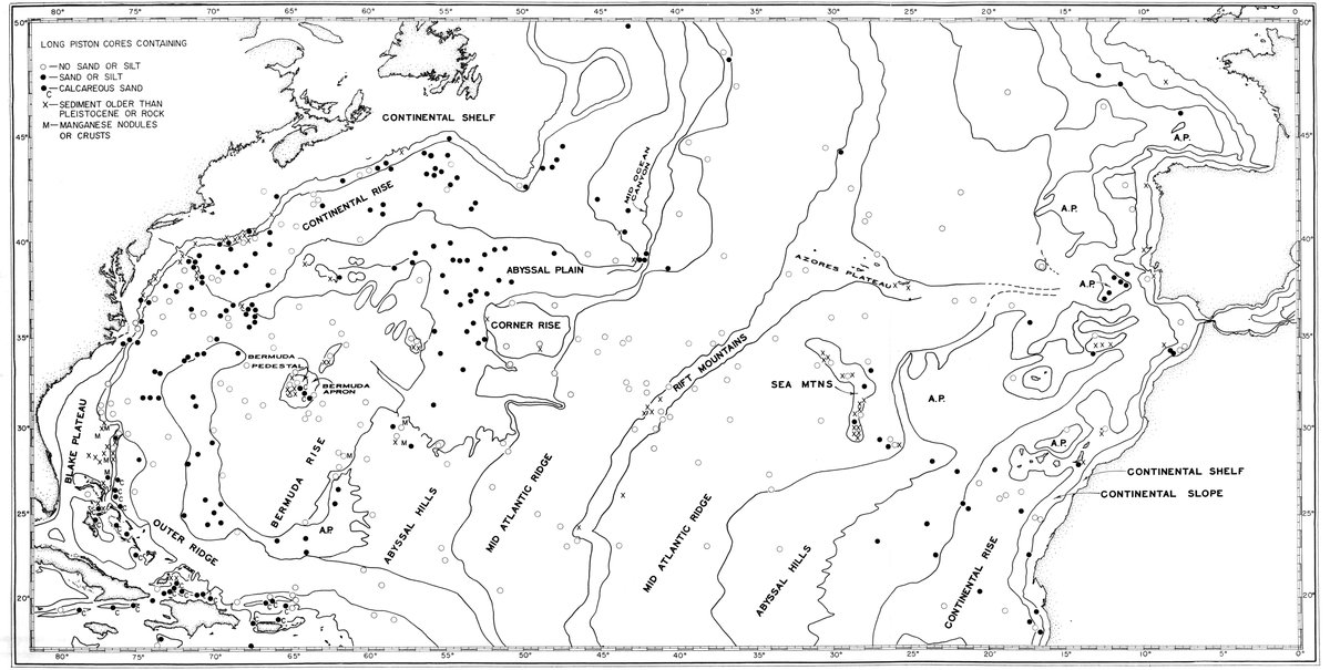 Hubbard Scientific Physiographic Chart Of The Seafloor