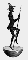 silhouette
of magic figure