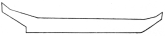 Fig. 1.&mdash;Diagram showing the outline of the “Alaska”
canoe, used by the Kwakiutl, Tsimshian, and Haida. It is occasionally
seen on Puget sound. (After a diagram in Boas, 1909.)