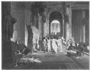 The assassination of Cæsar.