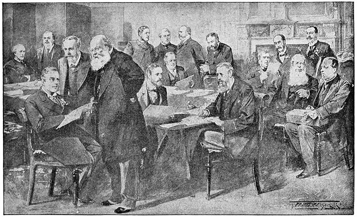 British Cabinet Debating the Armenian Question.
