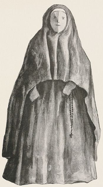 nun with hickory nut face