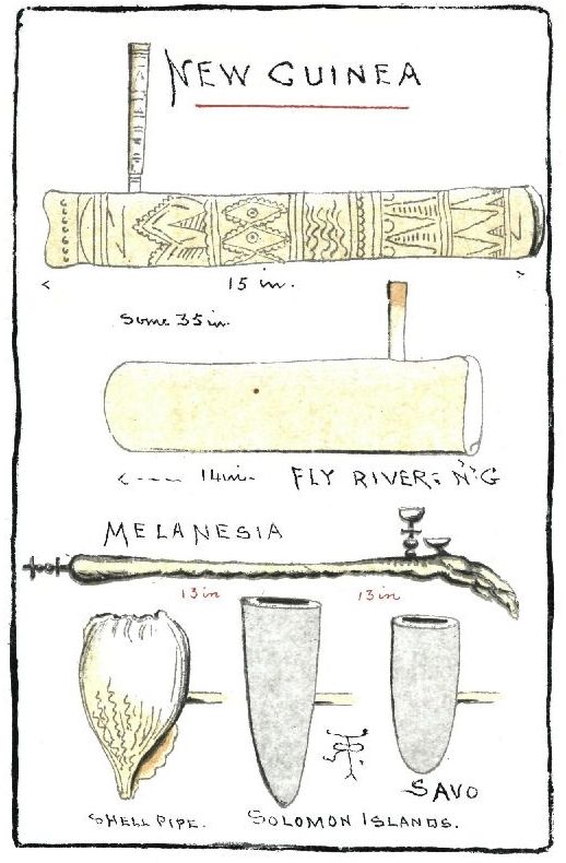 Page 83: NEW GUINEA FLY RIVER: N·G MELANESIA SAVO SHELL PIPE.  SOLOMON ISLANDS.
