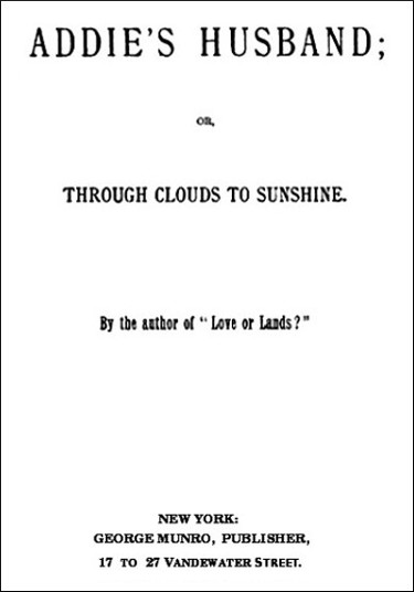 Title page for Addie's Husband
