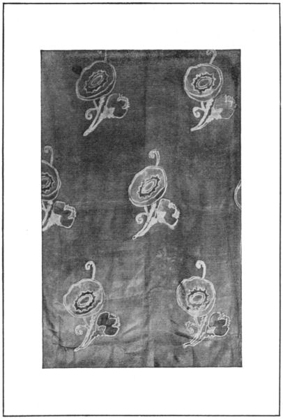 Repeated batik floral pattern