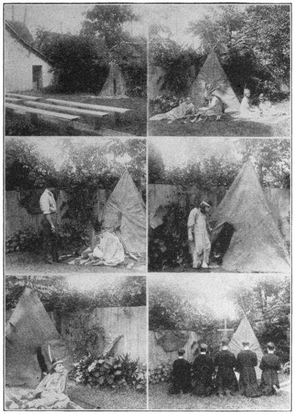 Six photographs of the scenes