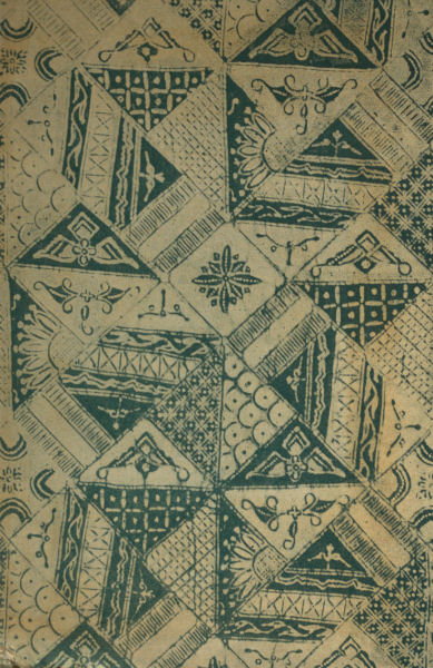 Endpaper - batik design from an old sarong