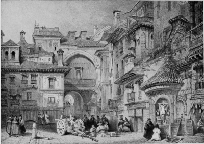 Image not available: A VIEW IN GRANADA.

Engraved by James B. Allen from a drawing by D. Roberts.