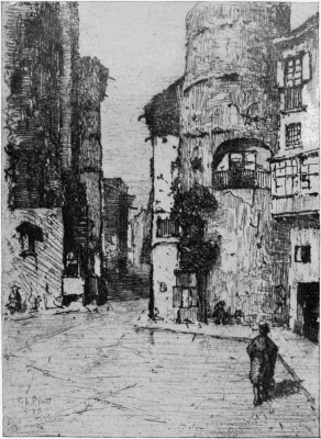 Image not available: THE GATE OF BARCELONA.

From an etching by Charles A. Platt.