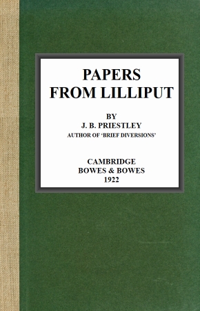 The Project Gutenberg eBook of Papers From Lilliput, by J. B.